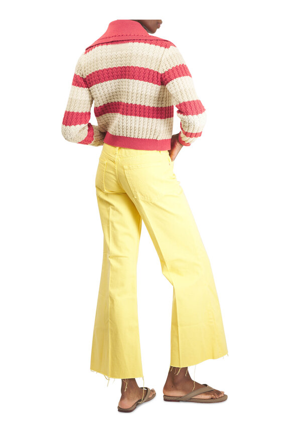Guest in Residence Kirby Scarco Stripe Silk & Cotton Jacket - view 4