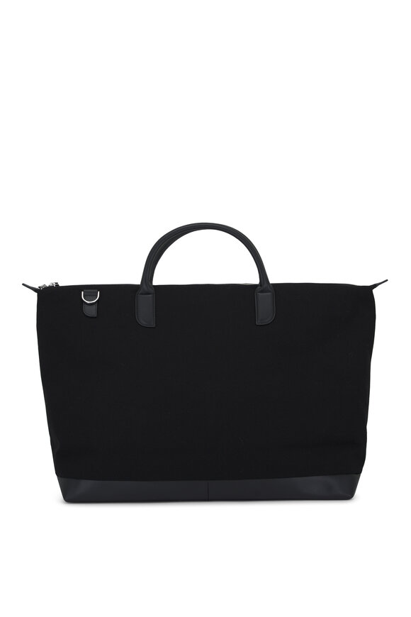 Want Les Essentiels - Hartsfield Black Canvas Weekender Bag 