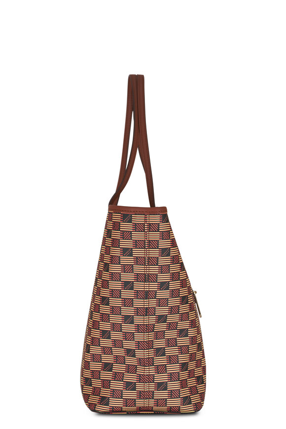 Moreau Paris - Monaco Classique Natural Monogram Zip Tote