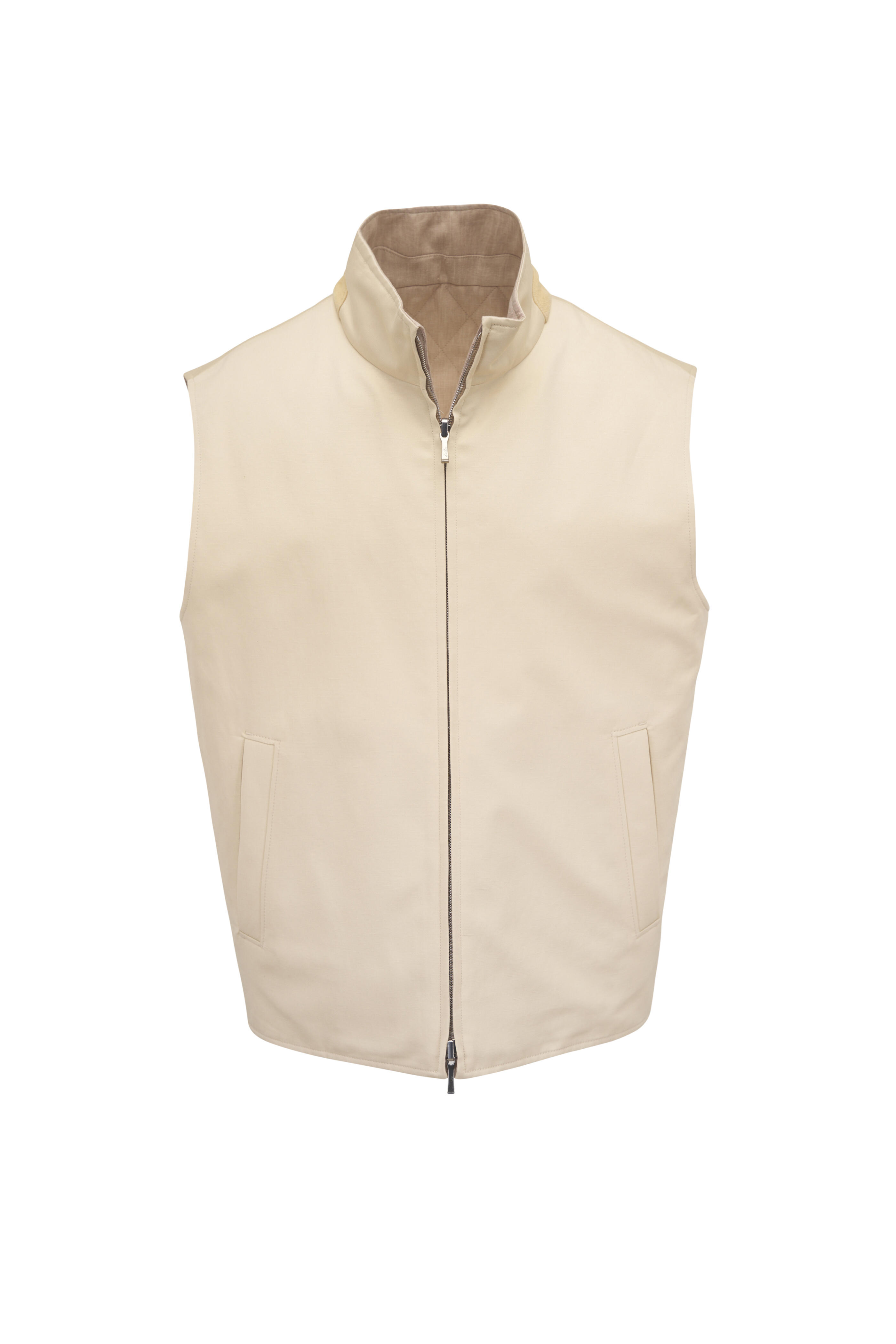 Loro Piana - Grian Desert Bloom & Grain Beige Reversible Vest