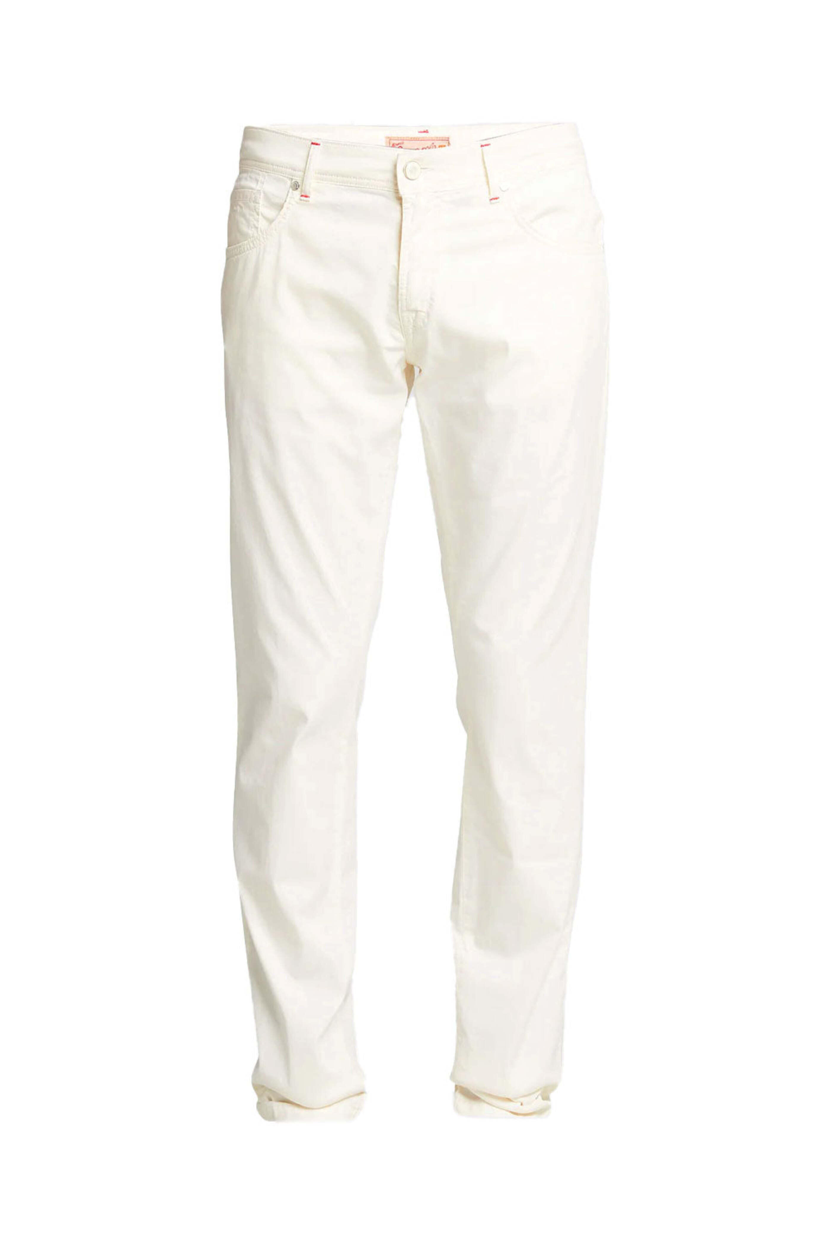 Marco Pescarolo - 5 Pocket Pique Pants in Ivory