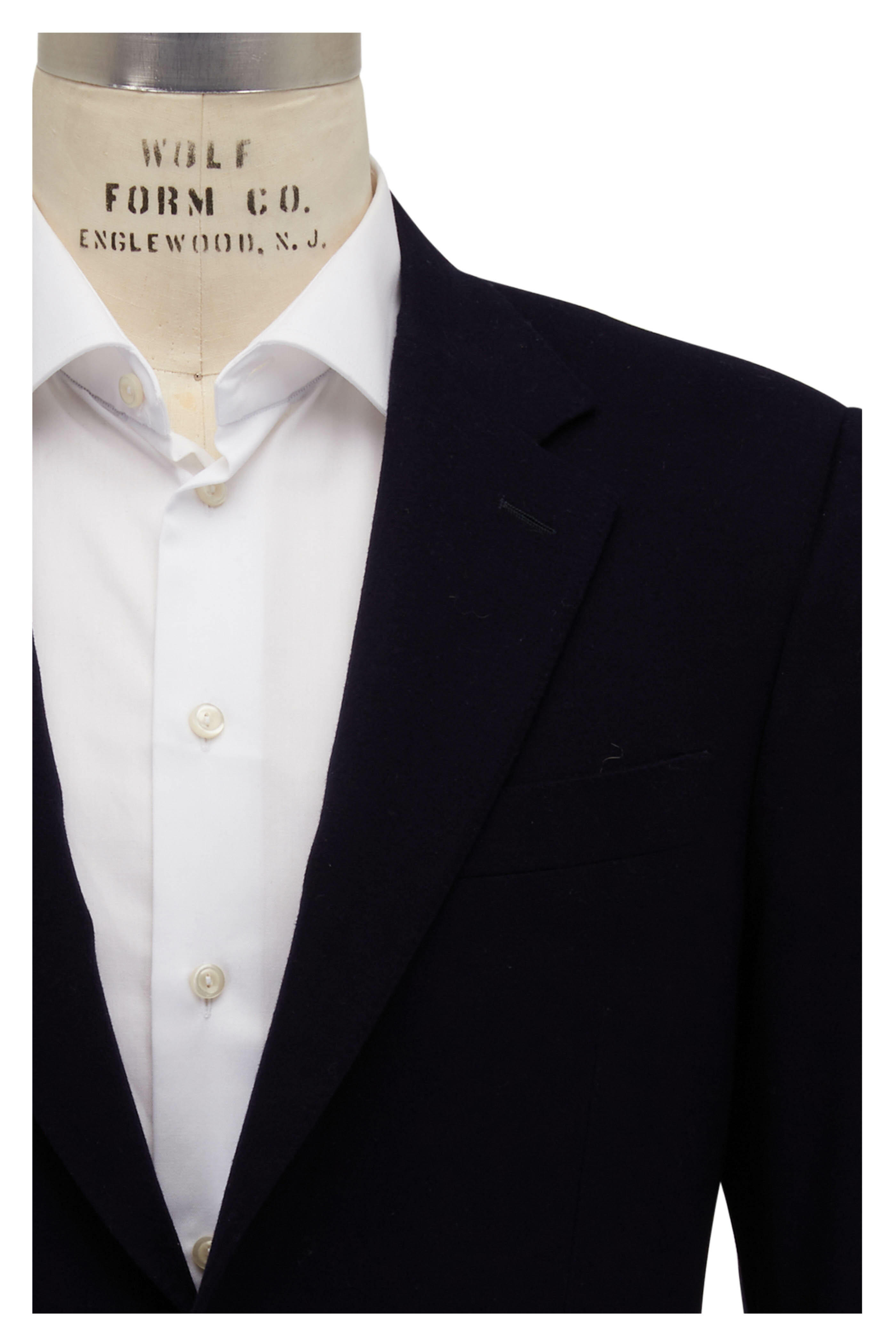 Canali - Navy Blue 170's Wool & Cashmere Sportcoat