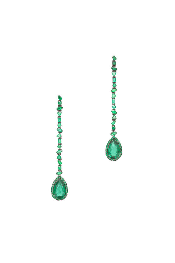 Kimberly McDonald Emerald Drop Earrings