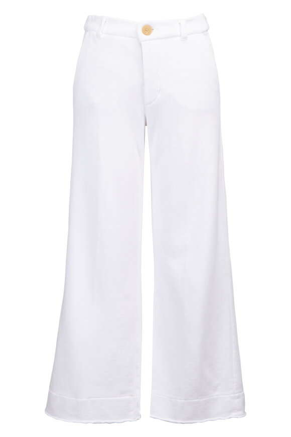 Frank & Eileen Riley White Wide Leg Cropped Pant - view 1
