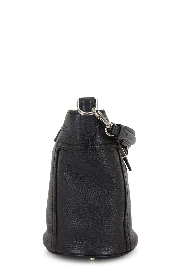 Tod's - Double T Black Leather Small Bucket Crossbody Bag