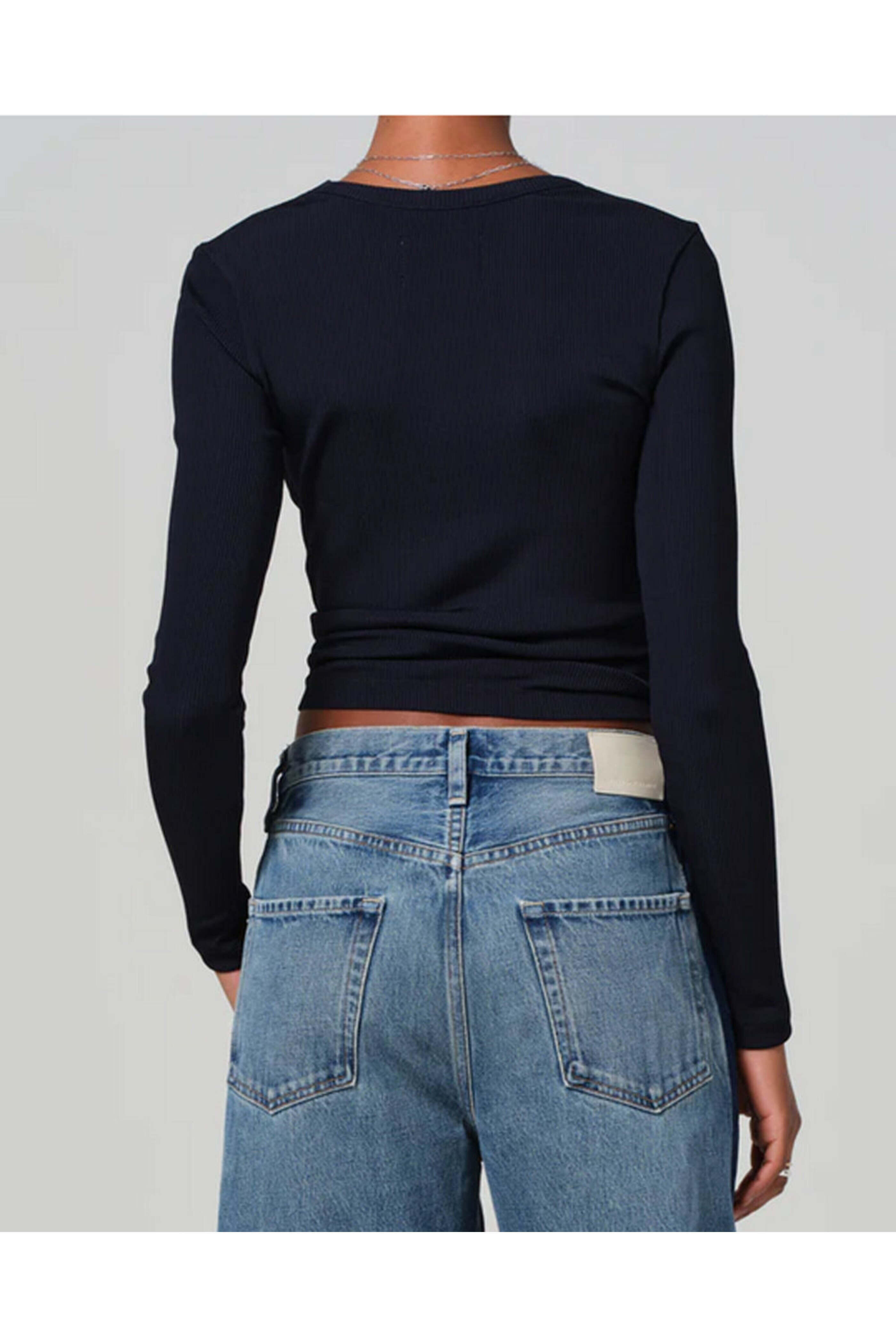 Citizens of Humanity - Navy Rumi Scoop Neck Tee