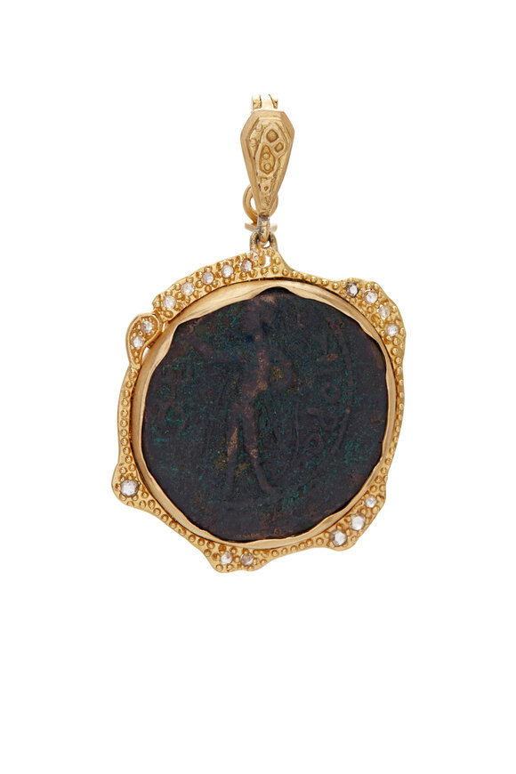 Coomi - 20K Yellow Gold Kushan Bronze Antiquity Pendant