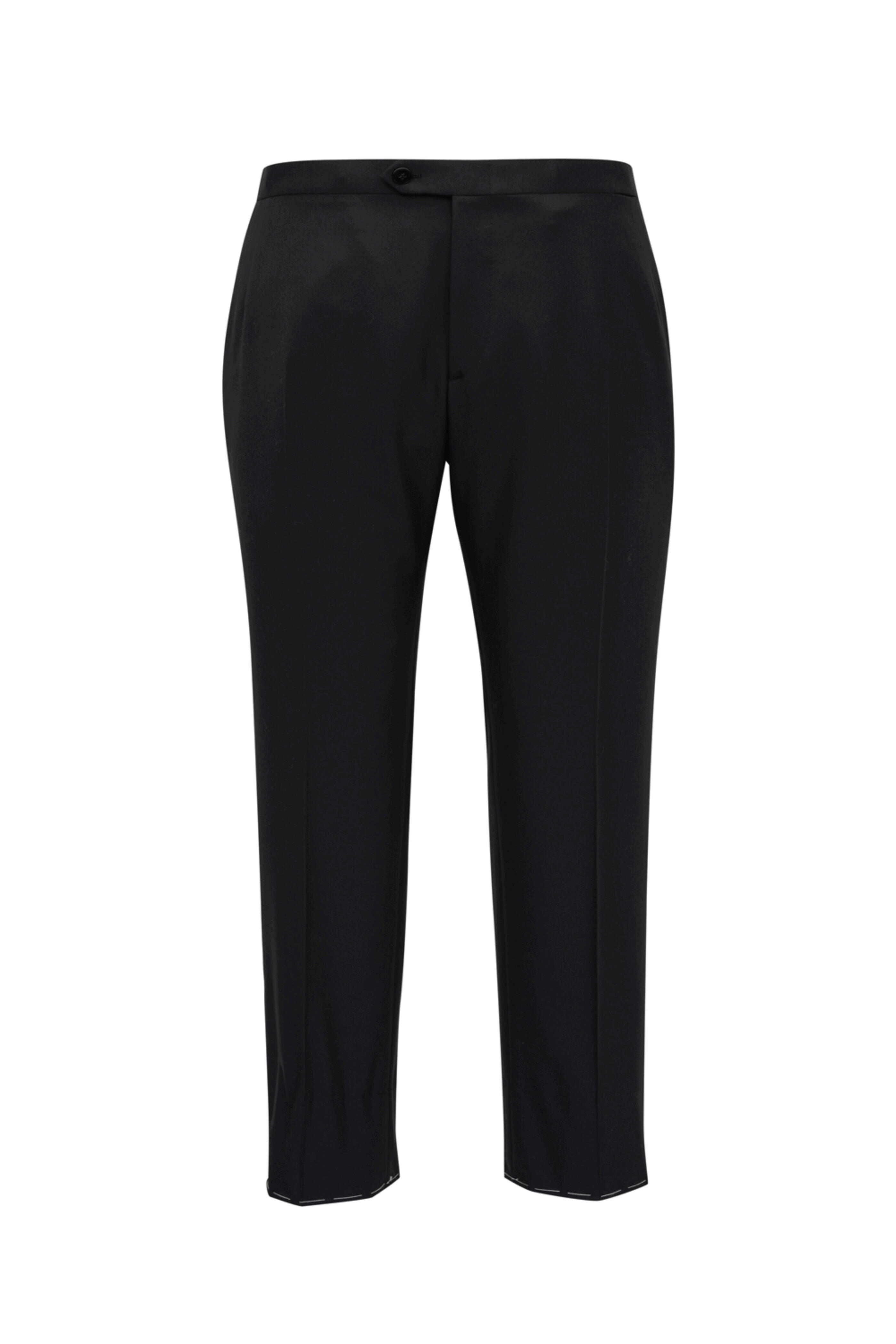 Brioni - Black Satin Striped Tuxedo Pant