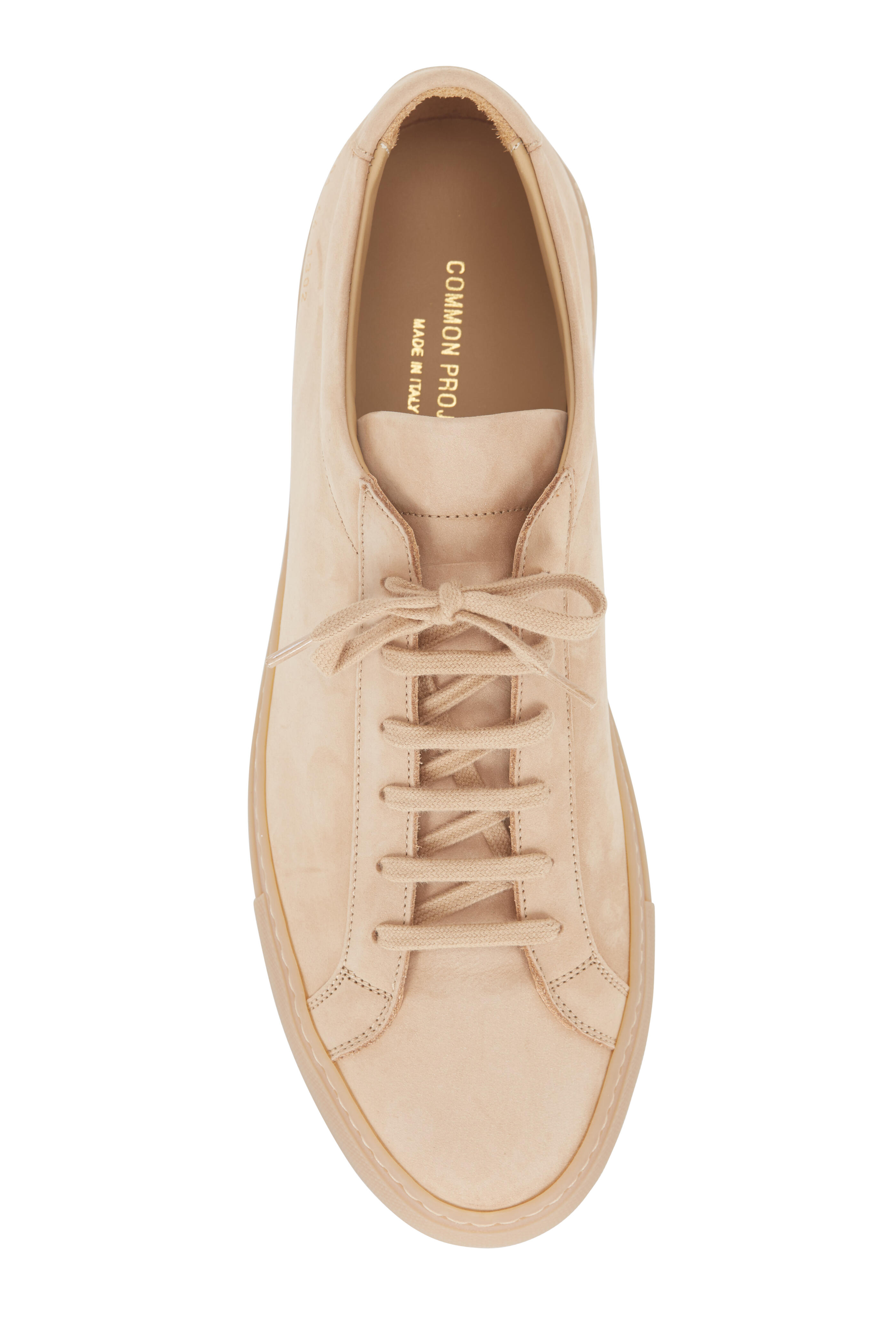 Common Projects - Achilles Tan Suede Low Top Sneaker