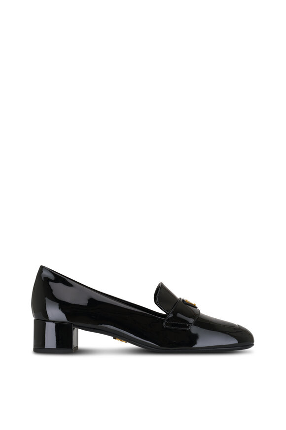 Prada - Black Patent Leather Loafer Pump, 35mm 