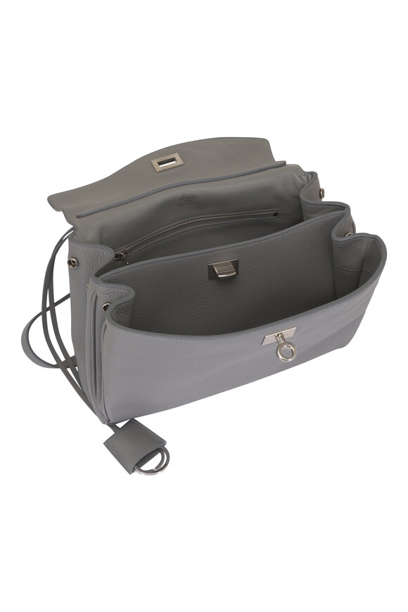 Balenciaga Small Rodeo Gray Grained Leather Top Handle Bag - view 5