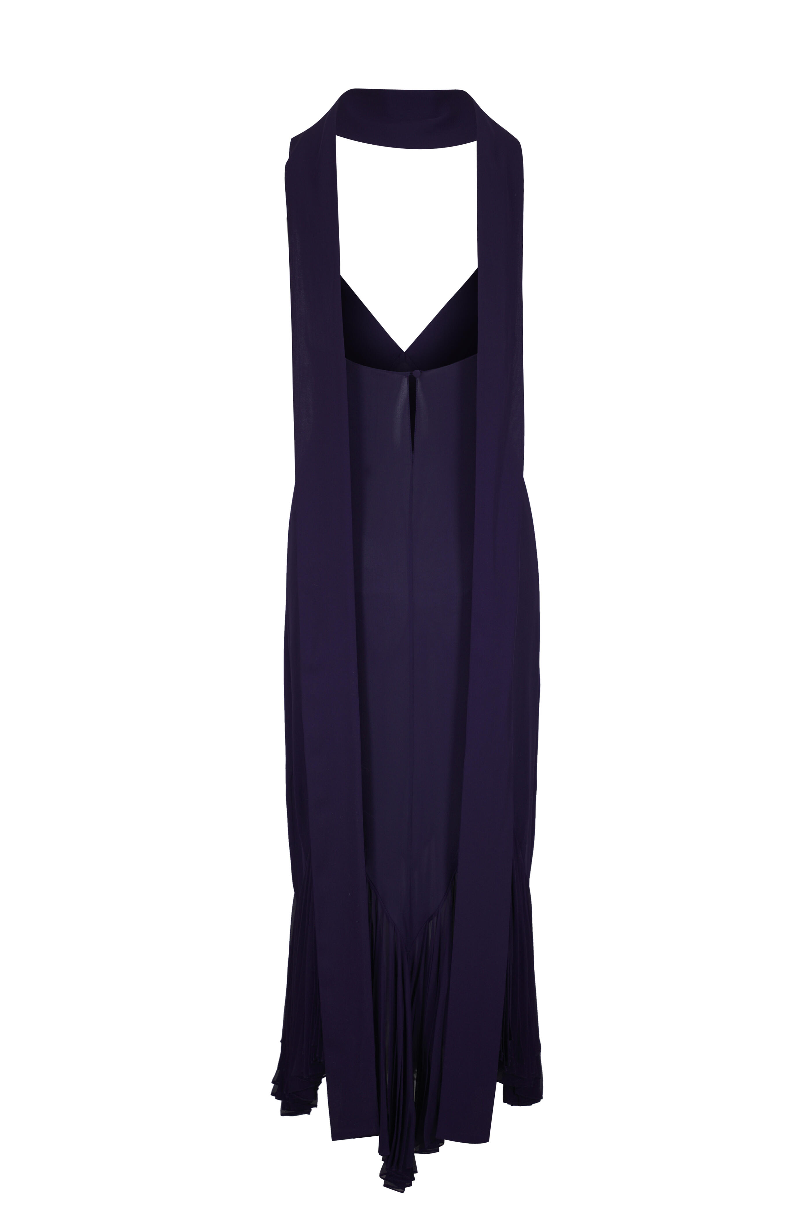 Khaite - Candita Amethyst Silk Maxi Dress