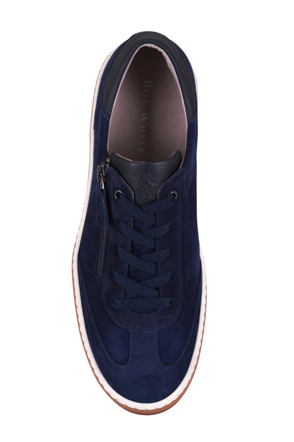 Ron White Ilya Navy Blue Suede Sneaker - view 7