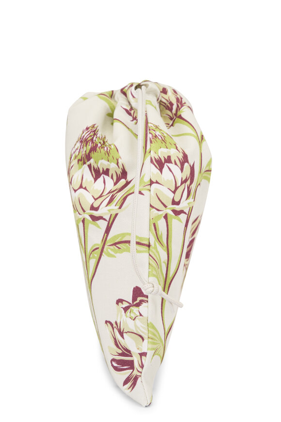 Loewe Small White Artichoke Print Drawstring Pouch - view 3