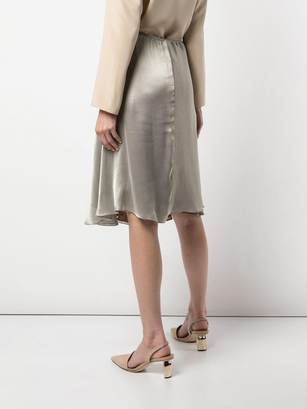 Peter Cohen - Silver Lamé Slip On Skirt