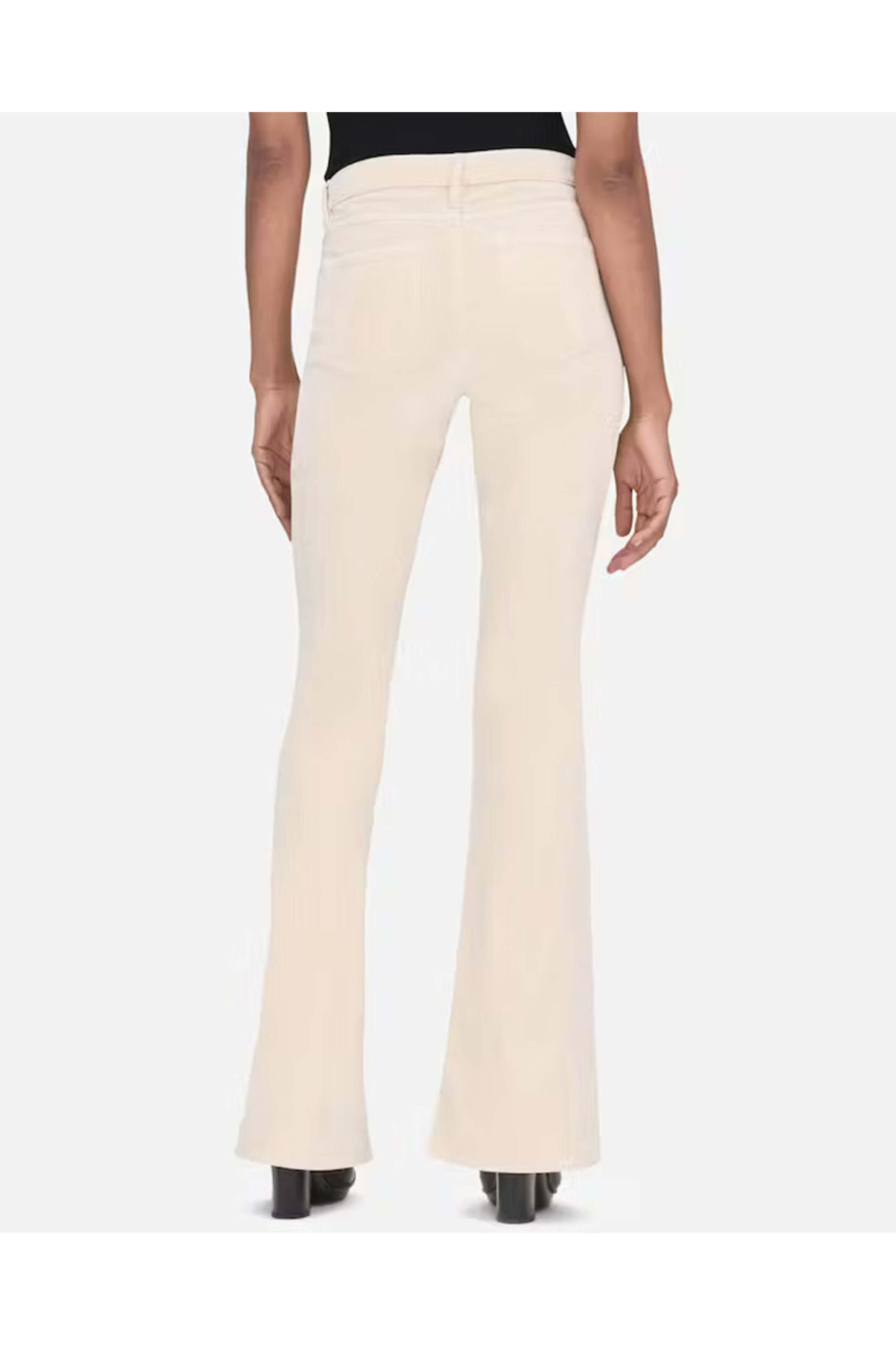 Frame - Le High Flare Pant in Cream Velveteen