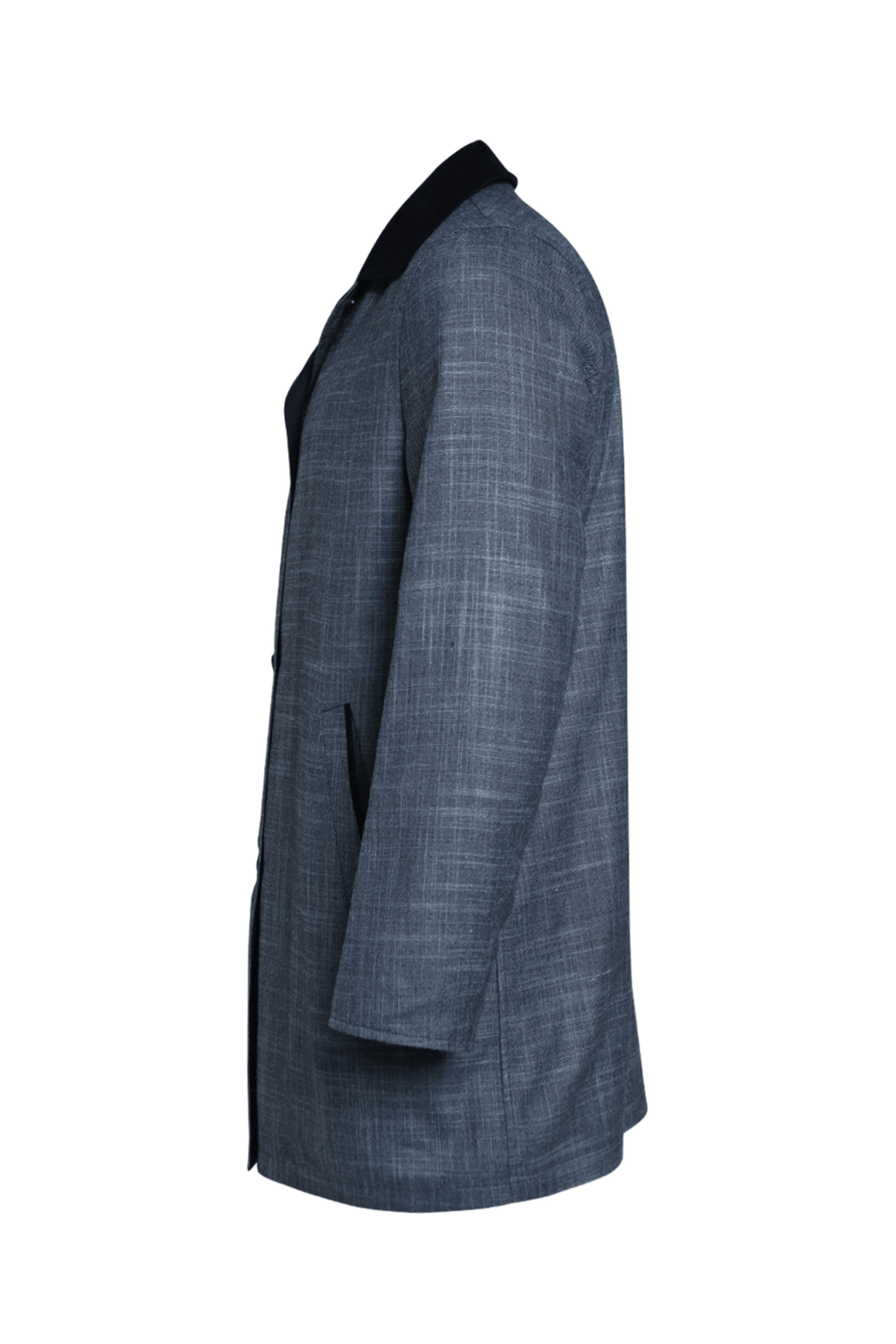 Kiton - Reversible Black & Gray Raincoat