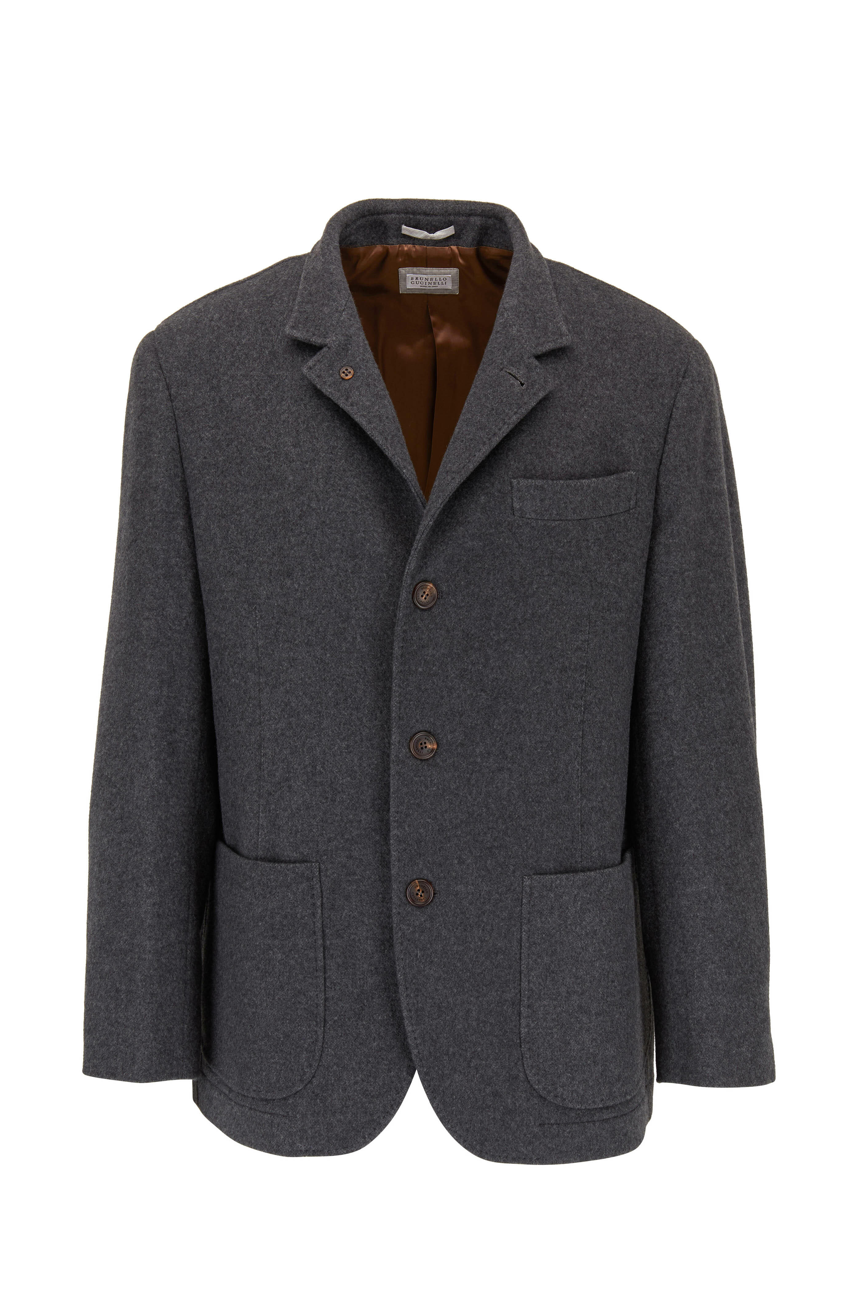 Brunello Cucinelli - Charcoal Gray Cashmere Jacket