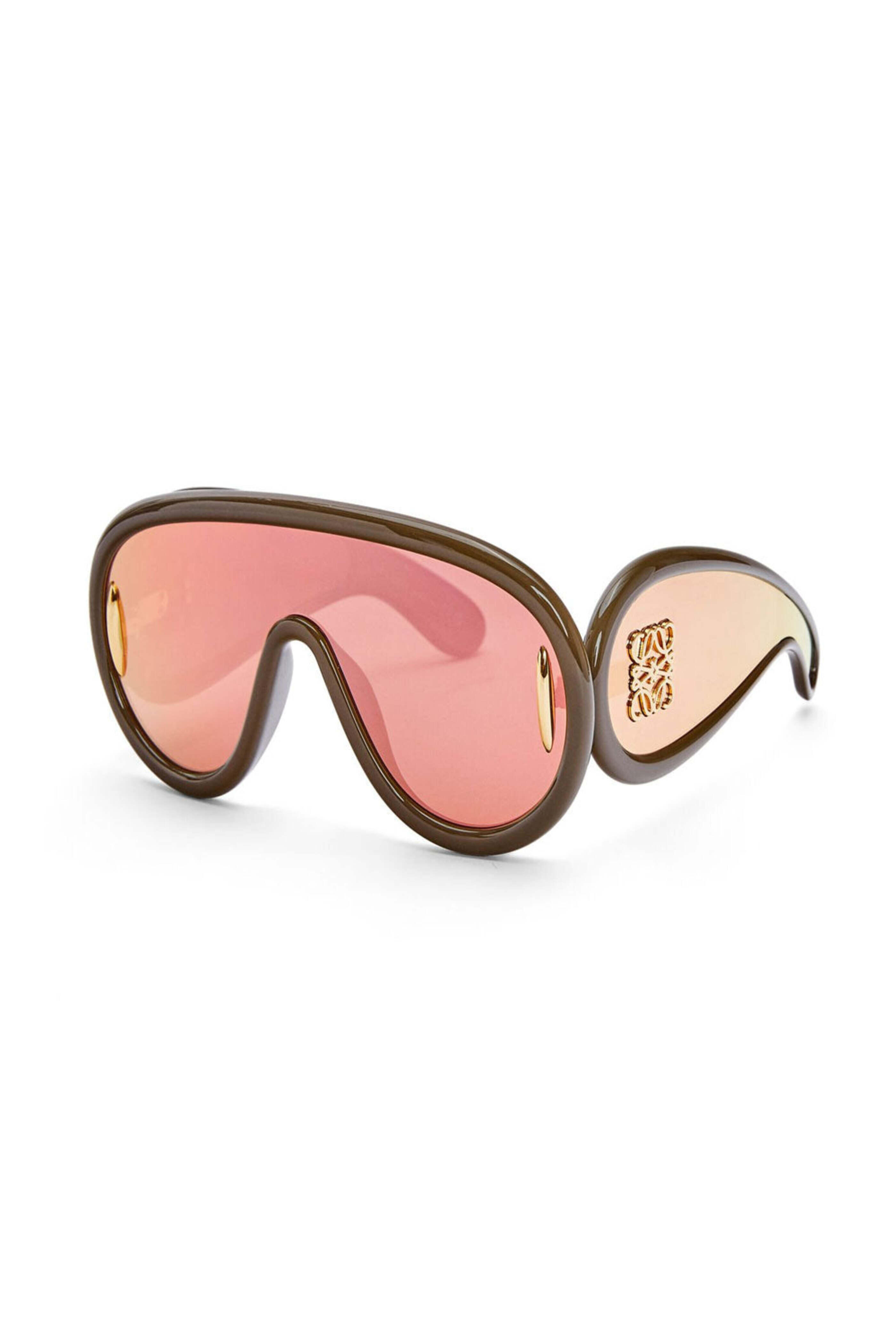 サングラス LOEWE CREAM ACETATE SUNGLASSES Loewe - Square Mask Sunglasses in Acetate and Nylon - White