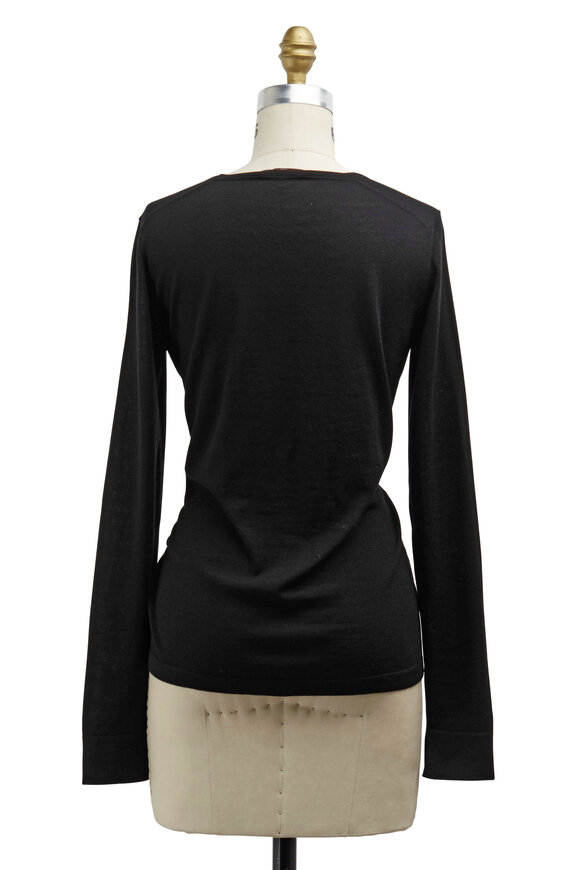 Loro Piana Black Piuma Cashmere Shirt - view 2