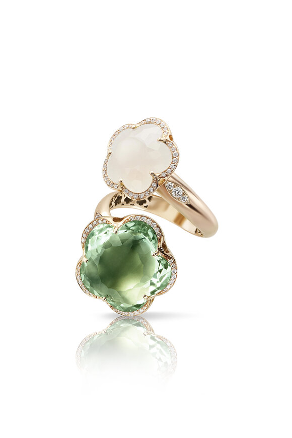 Pasquale Bruni Bon Ton Prasiolite & Milky Quartz Dolce Vita Ring