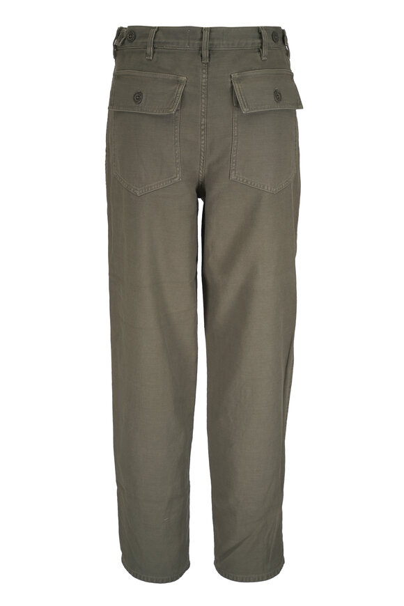 Nili Lotan Earl Olive Fatigue Pant - view 3