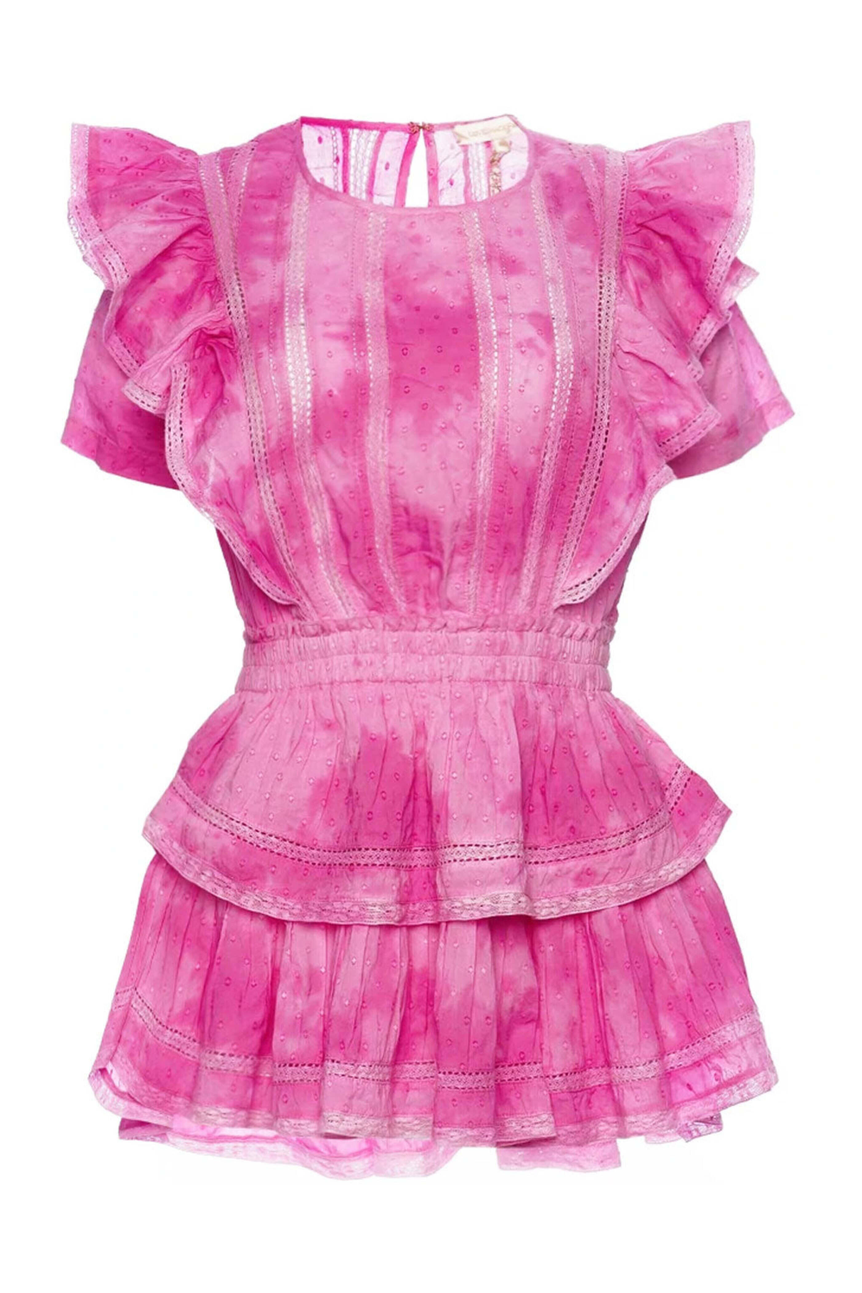 Loveshackfancy - Begonia Tie Dye Natasha Mini Dress