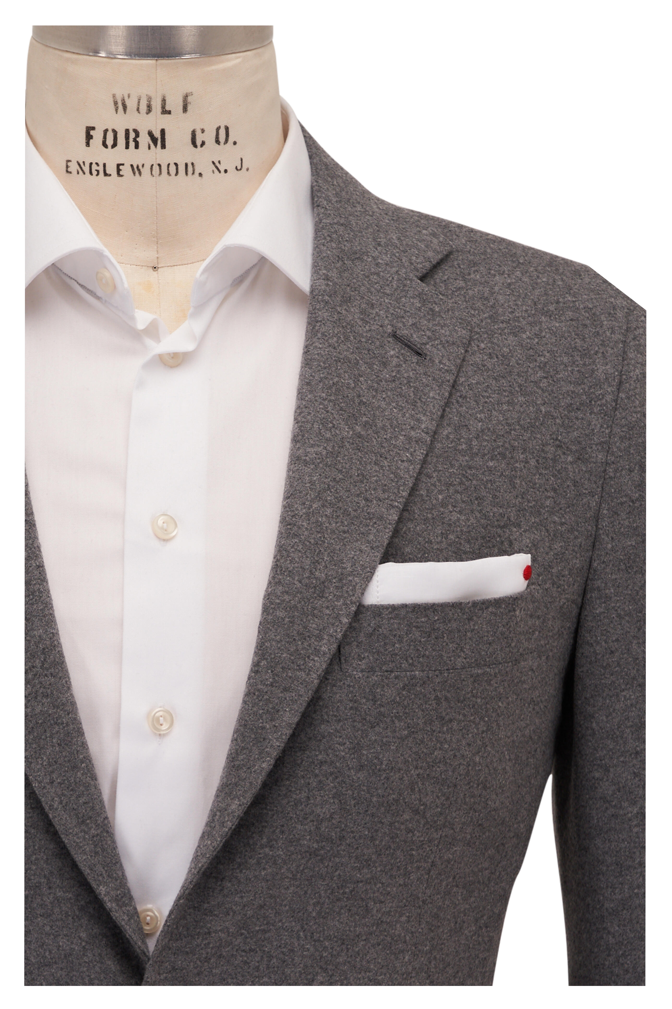 Kiton - Gray Wool Jersey Sportcoat | Mitchell Stores