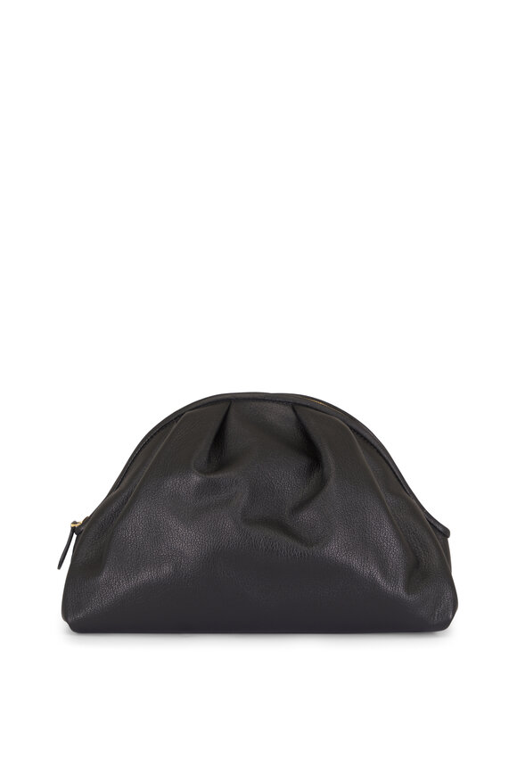 The Row Charlotte Black Leather Clutch - view 2