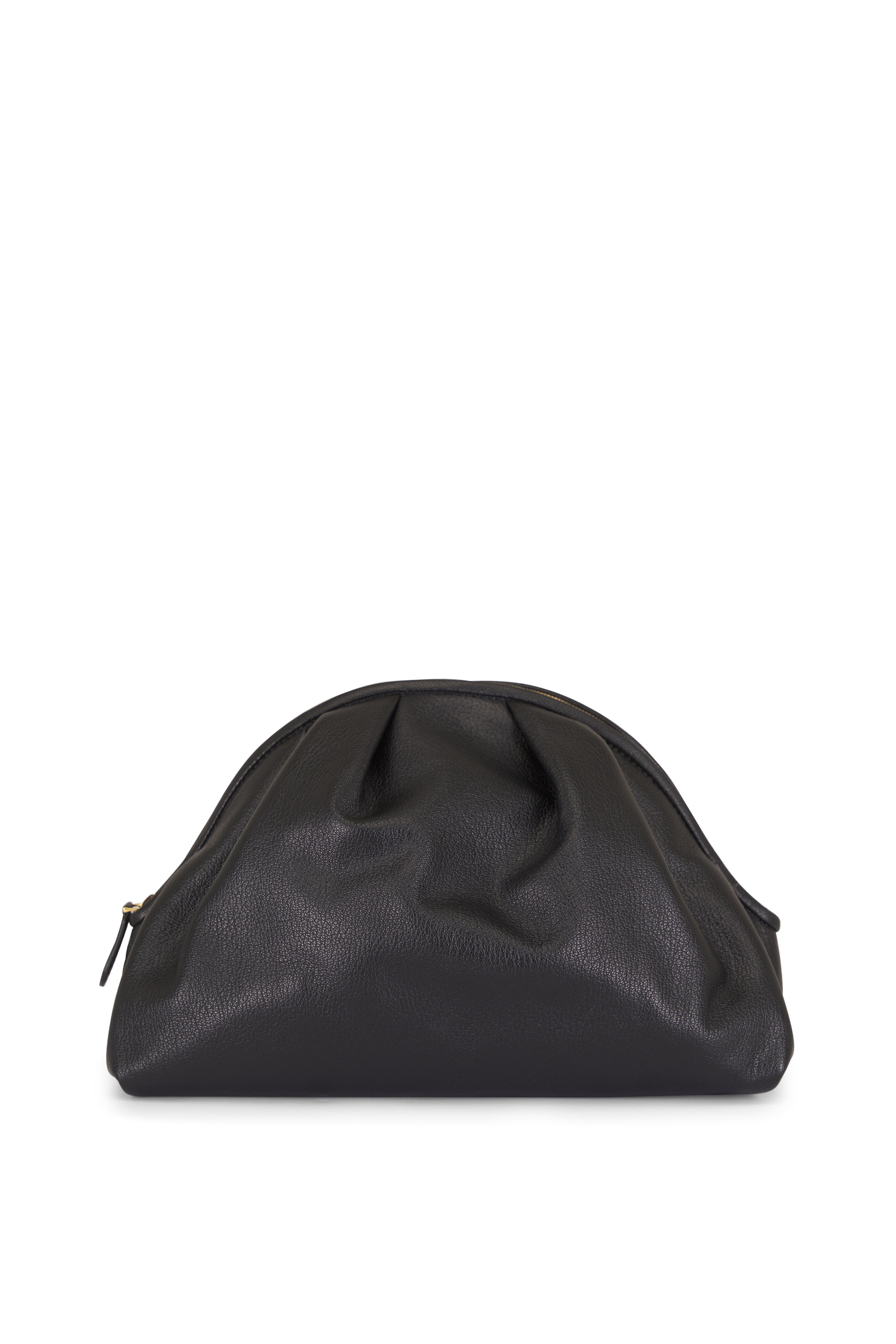 The Row - Charlotte Black Leather Clutch