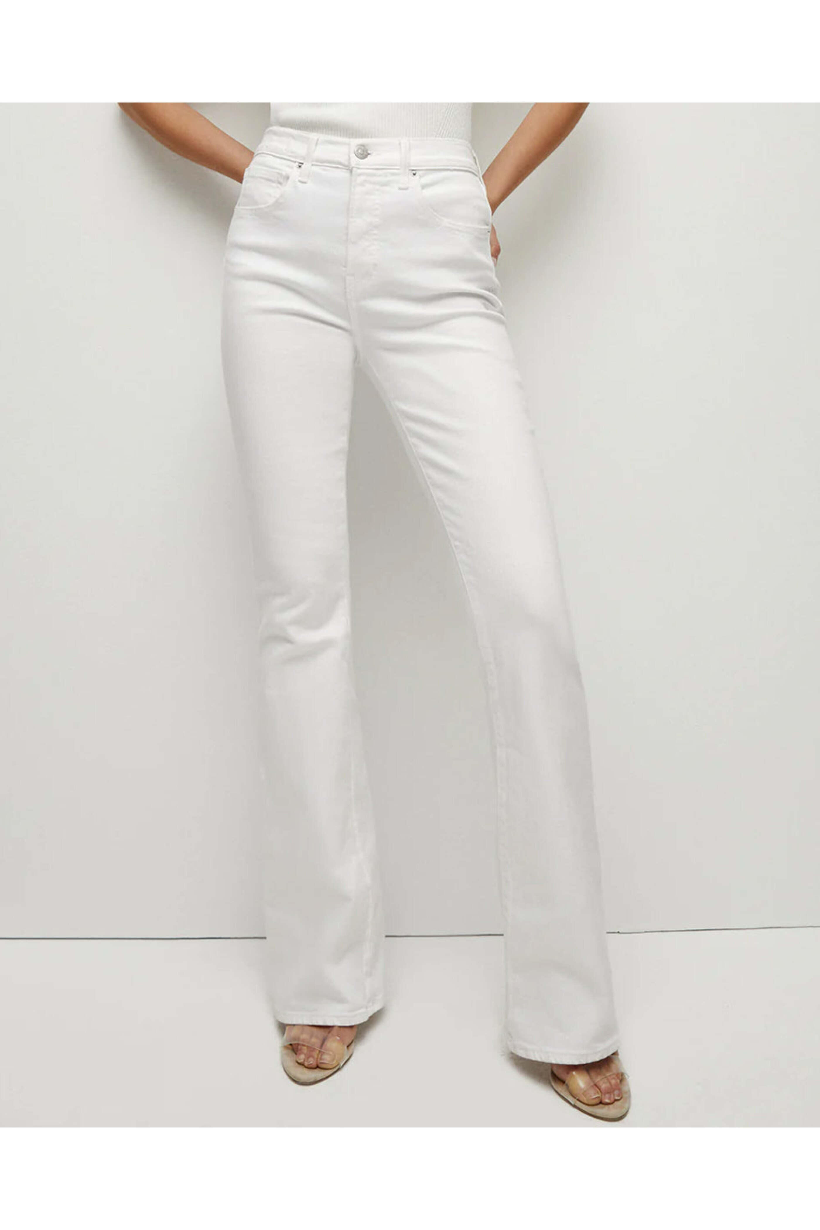 Veronica Beard - Beverly Skinny Flare Jean in White