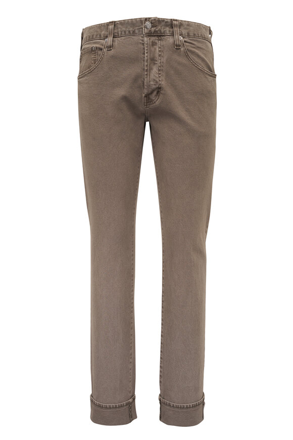 AG Tellis Selvedge Beige Slim Five Pocket Pant