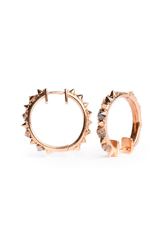 Genevieve Lau 14k Gold Beverly Hills Champagne Diamond Earrings