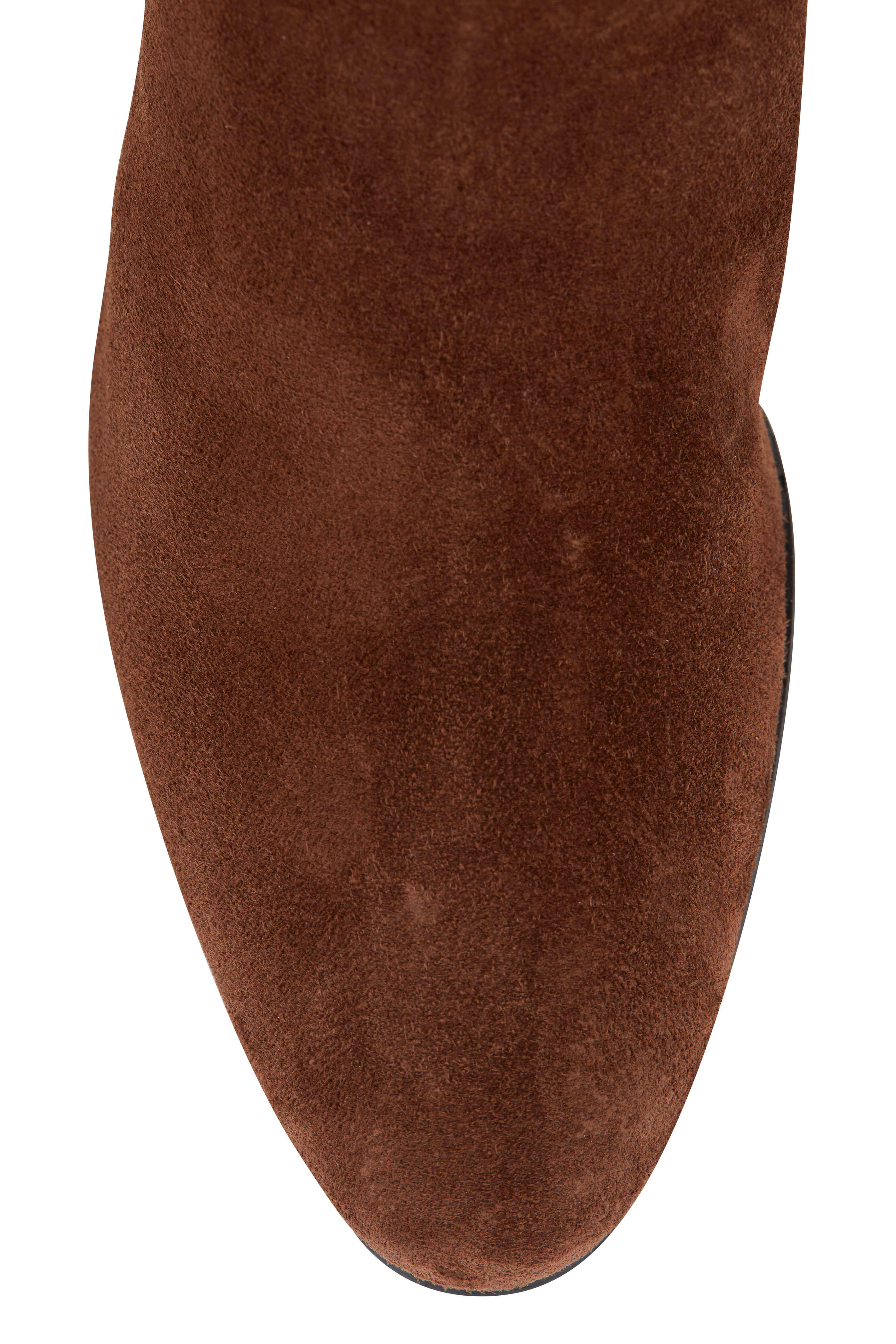 Prada - Brown Suede Slouchy Tall Boot, 45mm