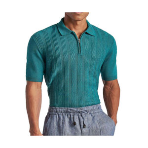 leinwande knit polo グリーン Isaia - Sage Green Knit Polo | Mitchell Stores