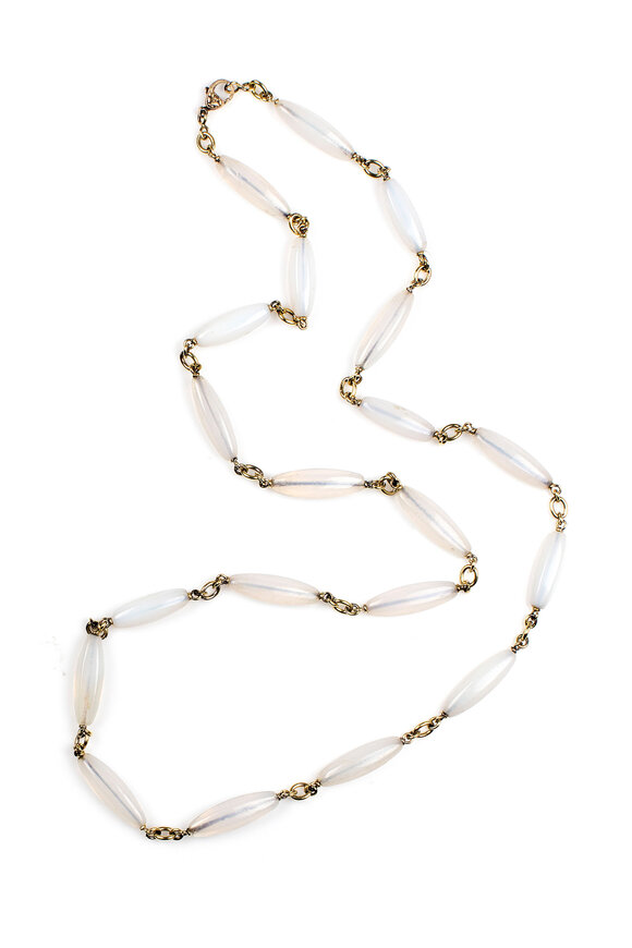 Sylva & Cie - 18K Yellow Gold & Agate Choker