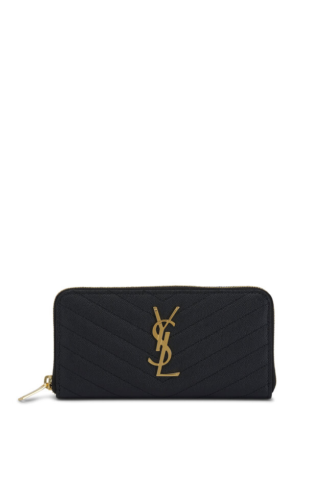 財布・小物その他 Saint Laurent WALLET (676657B680N 1000) Saint Laurent - Kate Tortoise Leopard Print Vinyl Chain Wallet