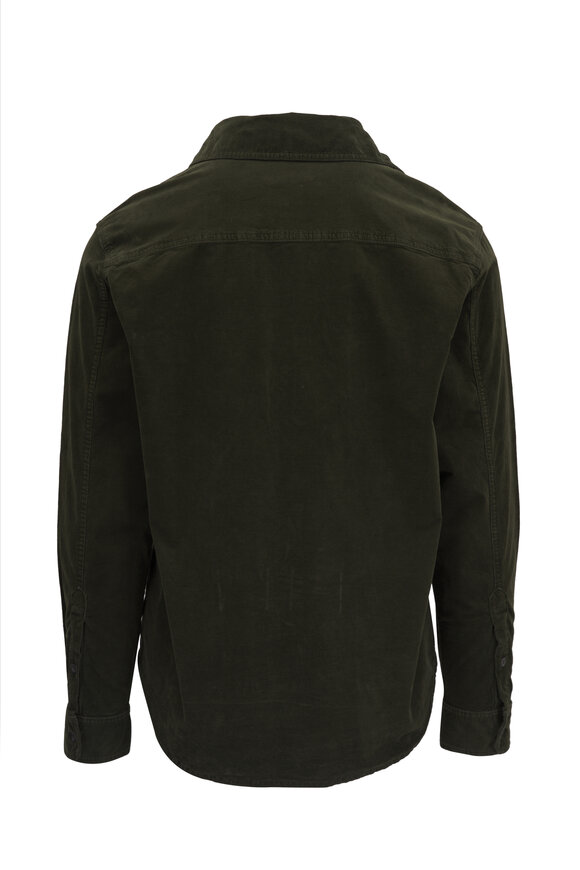 AG - Aiden Dark Green Corduroy Utility Shirt