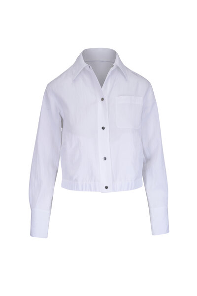 Antonelli - Gaza White Linen Blend Jacket | Mitchell Stores