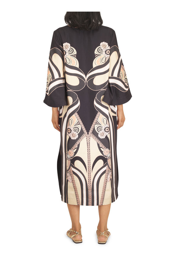 La DoubleJ Kaftan Ambrosia Placée Pale Pink Silk Twill Dress - view 4