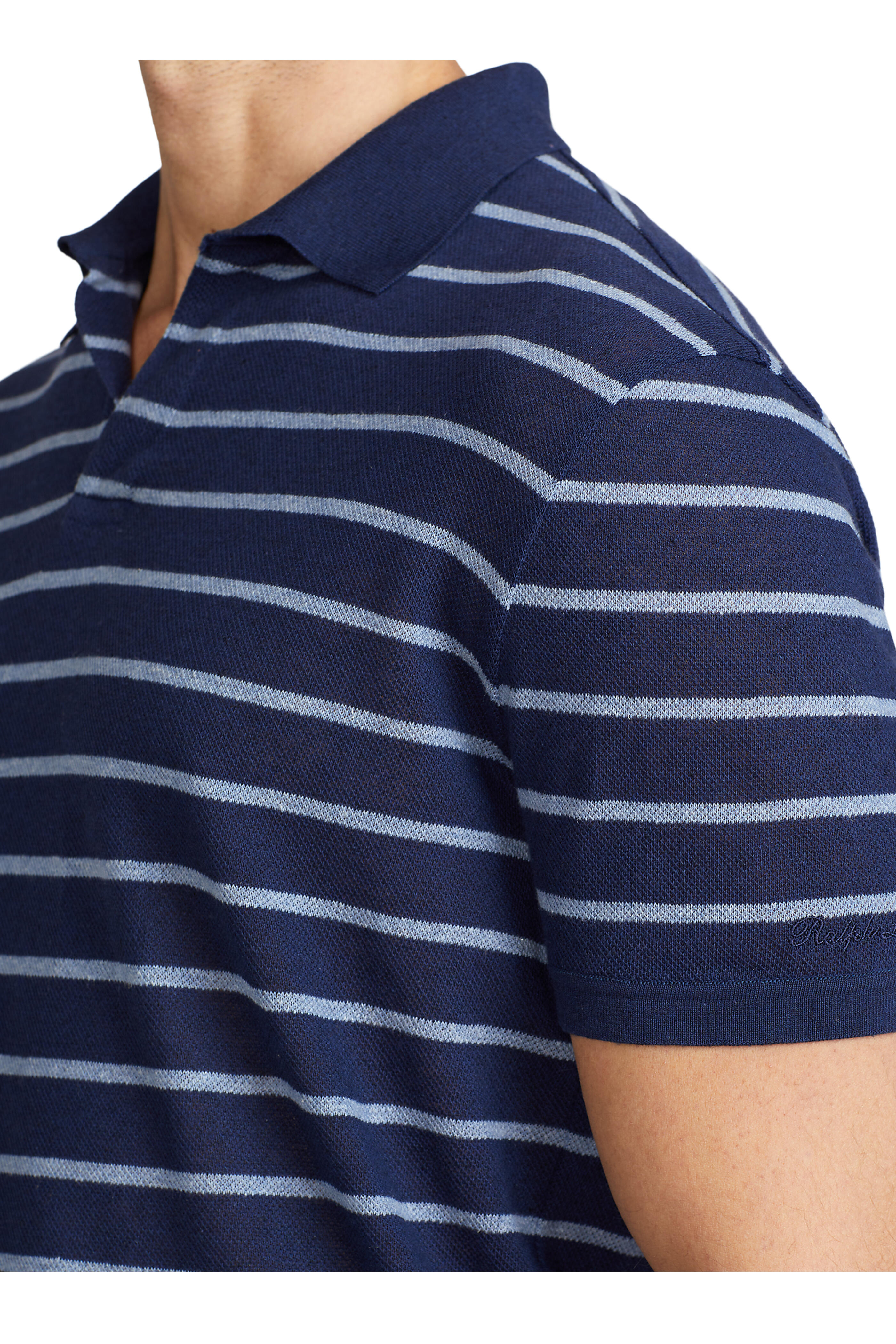 Ralph Lauren Purple Label - Metro Navy Stripe Polo Shirt