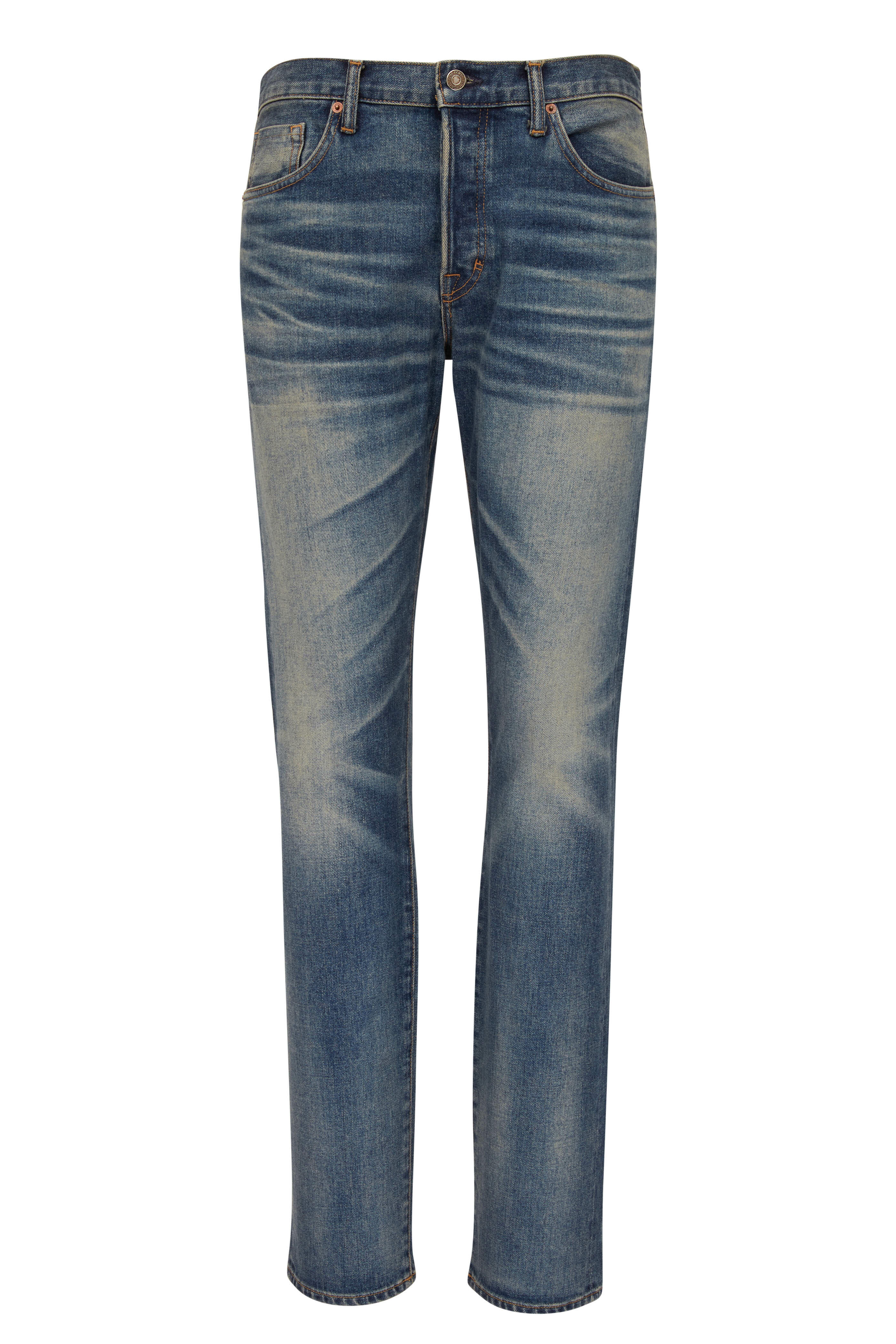 TOM FORD トムフォード インディゴ ストレートデニム サイズ32 Tom Ford - 70's Blue Comfort Jean | Mitchell Stores