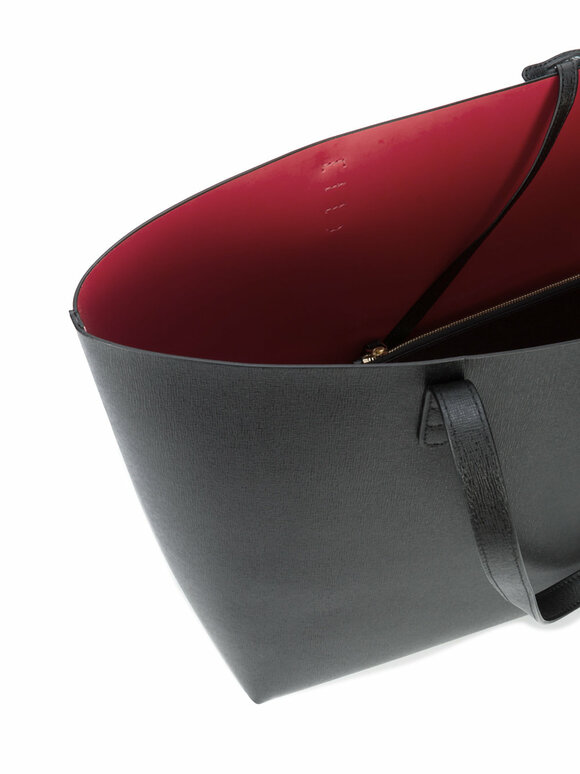 Mansur Gavriel Black Saffiano Large Tote - view 10