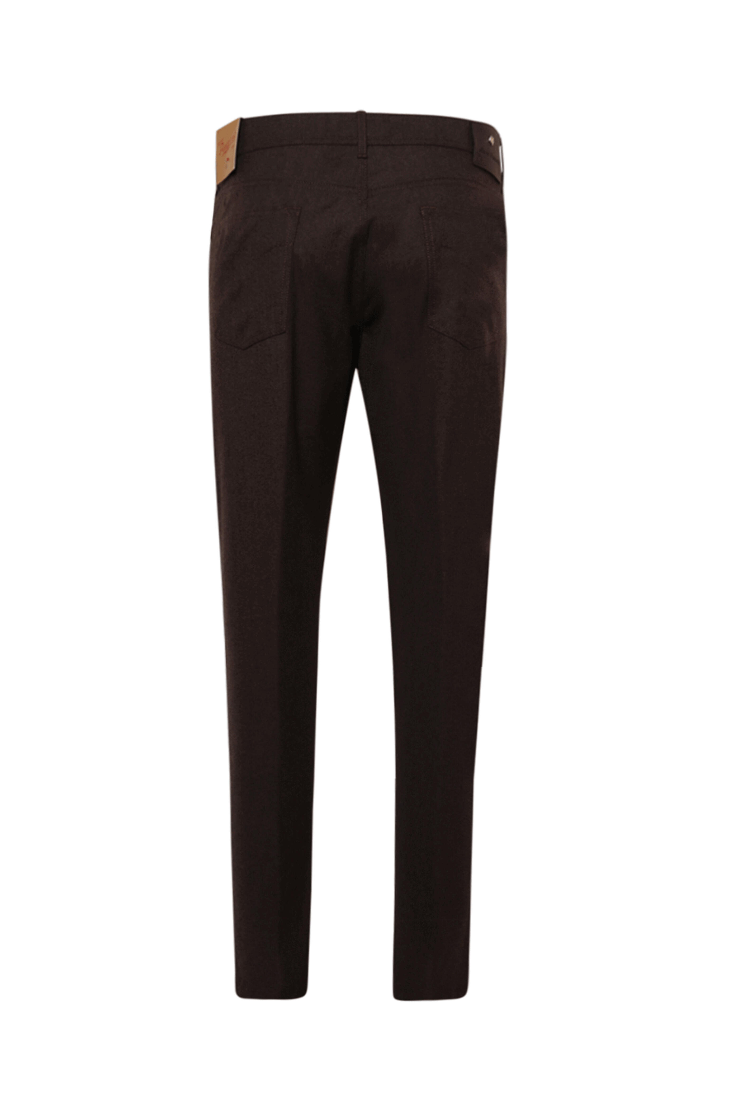 Marco Pescarolo - Brown Light Flannel Cashmere Blend 5 Pocket Pant