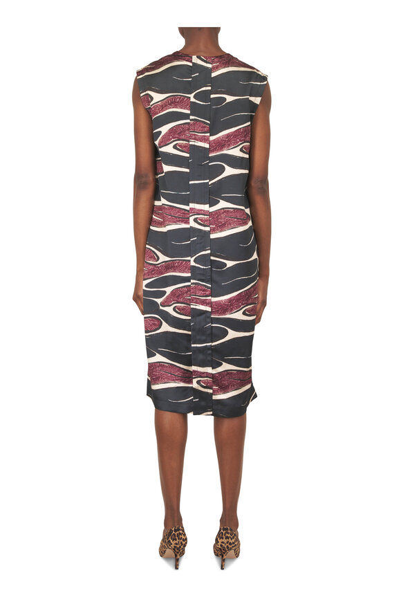 Marni Multicolor Abstract Print Midi Dress - view 4