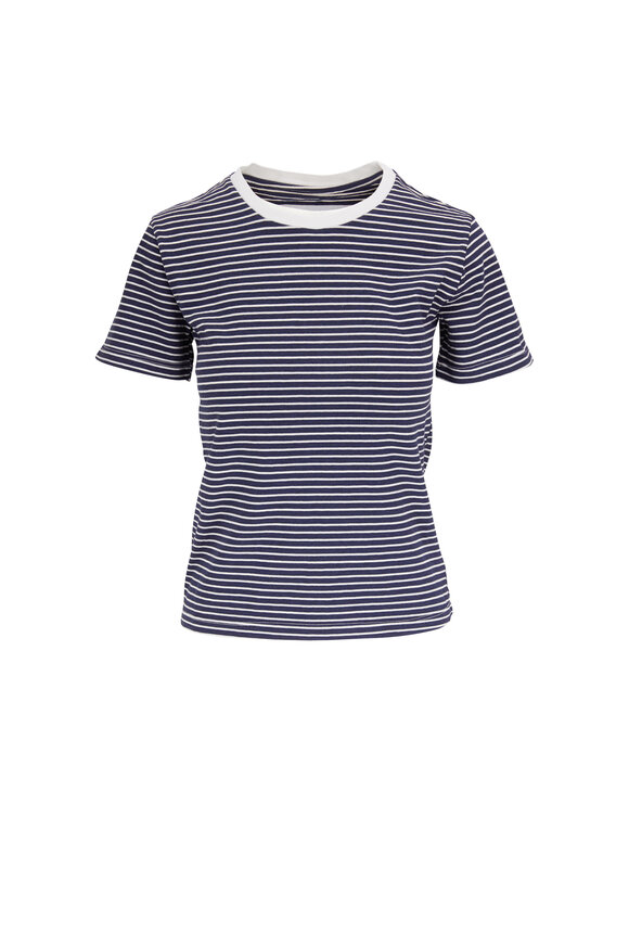 Nili Lotan - Corrine Navy & White Stripe T-Shirt