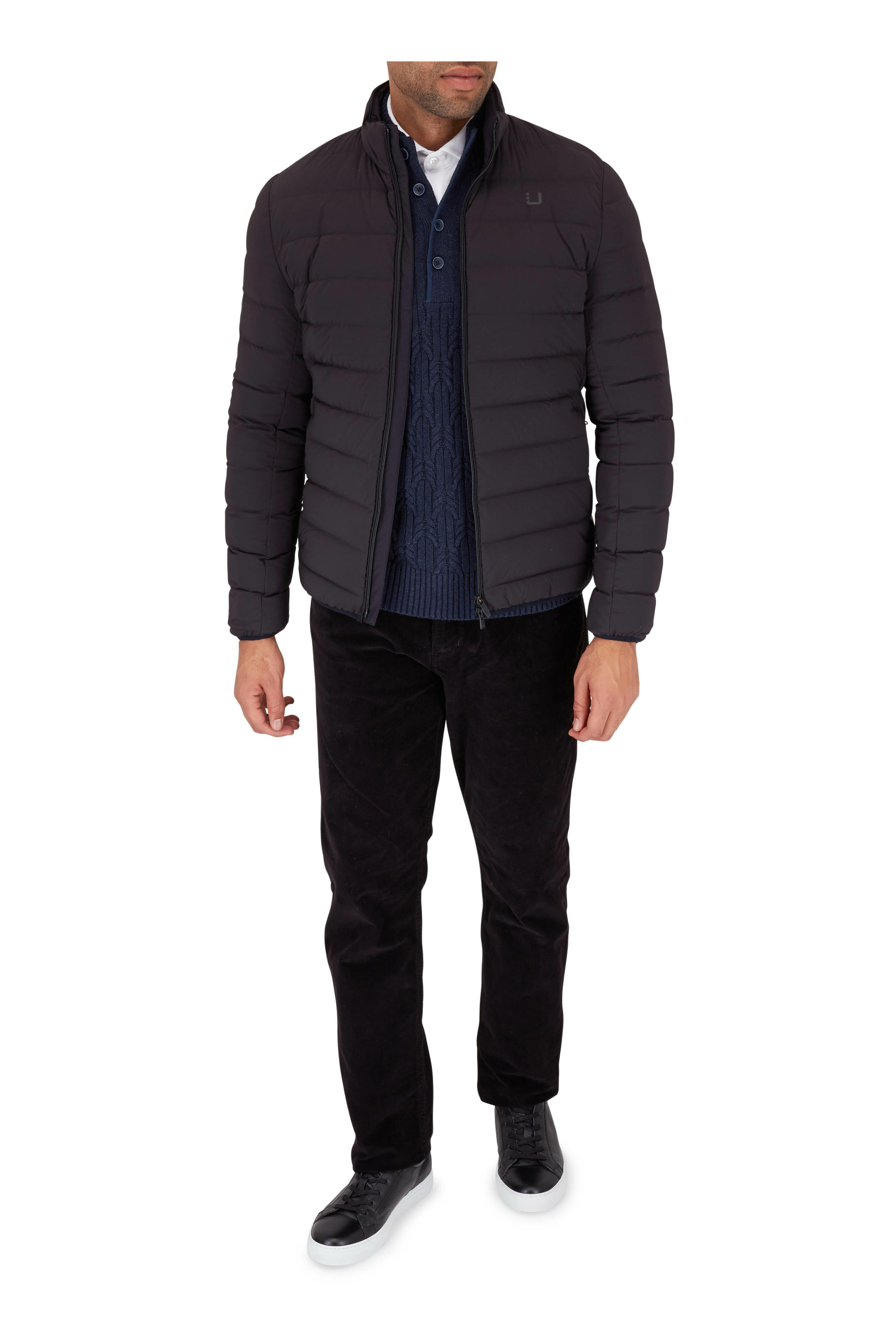 Hudson - Blake Black Slim Straight Corduroy Jean