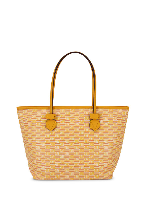 Moreau Paris - Medium Saint Tropez Yellow Monogram Zip Tote