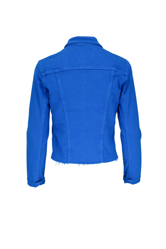 L'Agence - Janelle Slim Raw Azure Jacket