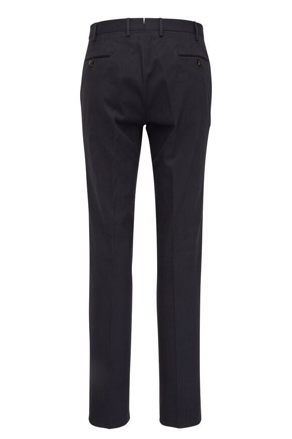 PT Torino - Charcoal Cotton & Cashmere Tricotine Blend Chino